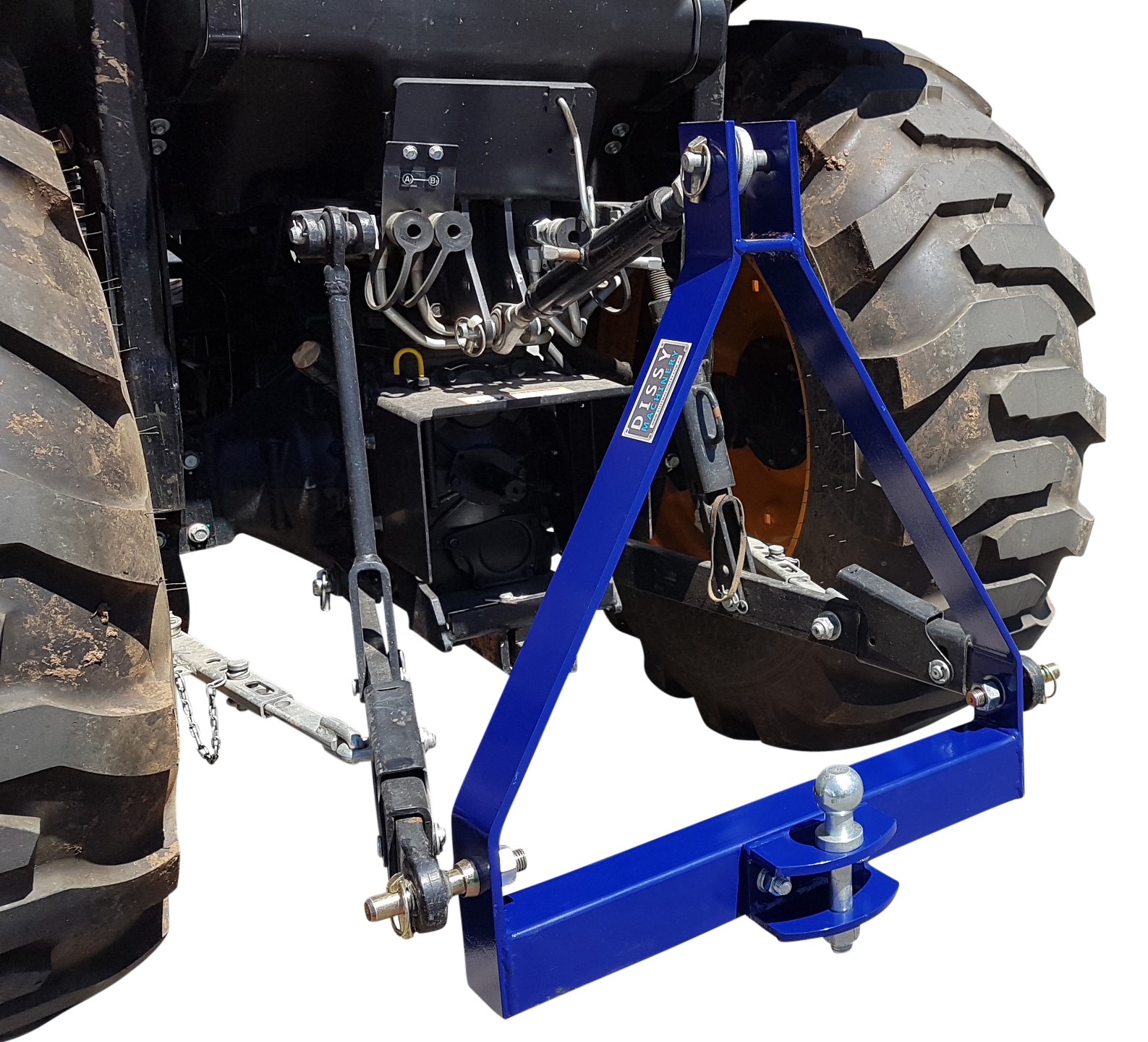 Tow Hitch with 50mm Tow Ball, Tractor 3 Point Linkage – Dissy Machinery